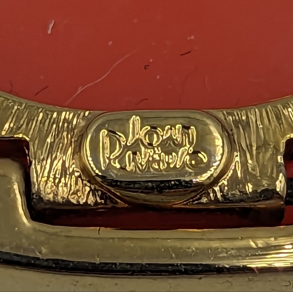 Joan Rivers Necklace Gold Tone 6 Color Changeable Plastic Stones Adjustable 32" - Picture 13 of 14